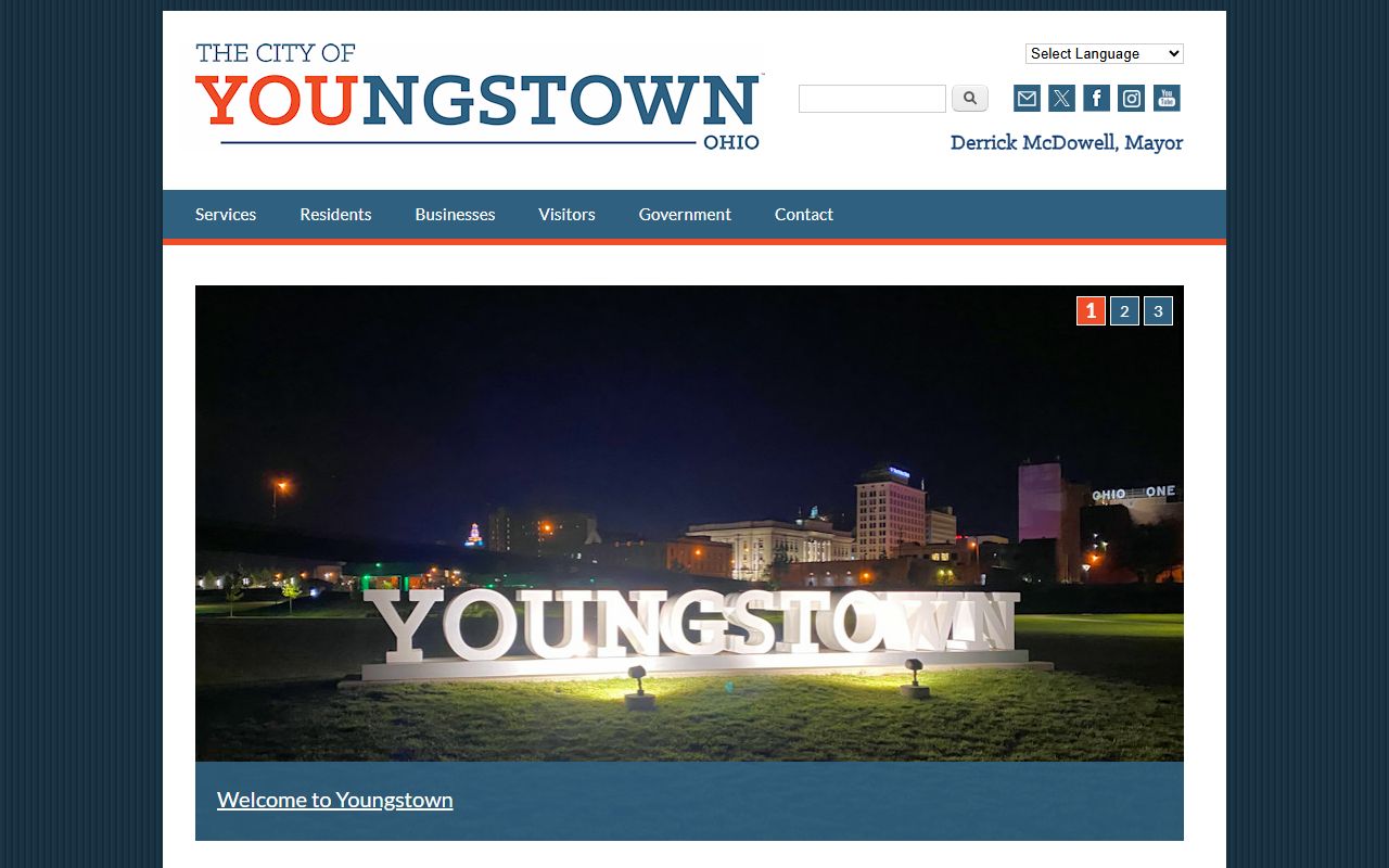 Youngstown 24 hour booking city portal