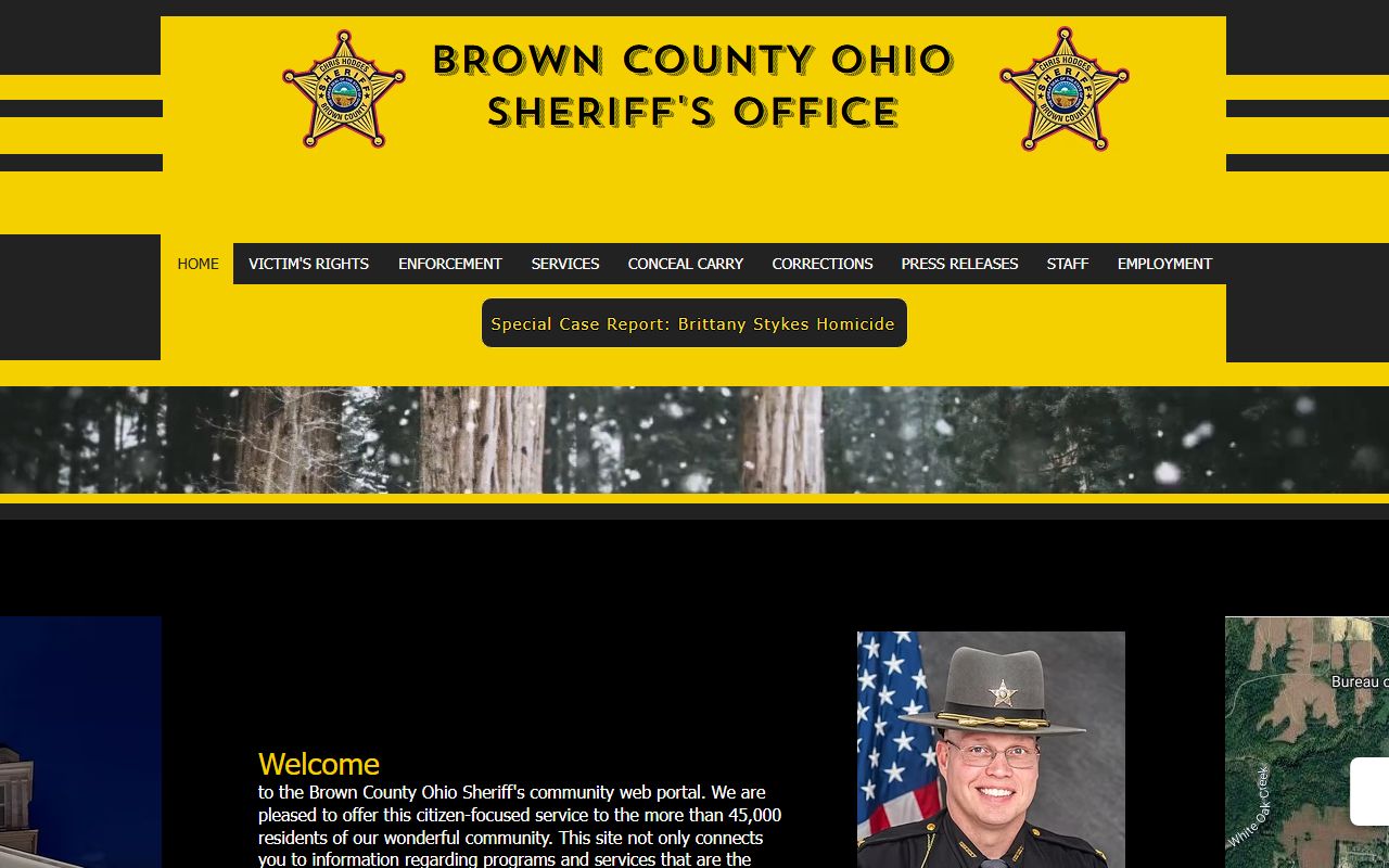 Brown County 24 hour booking Sheriff's Office website