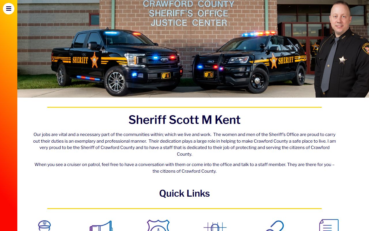 Crawford County 24 hour booking Sheriff's Office website