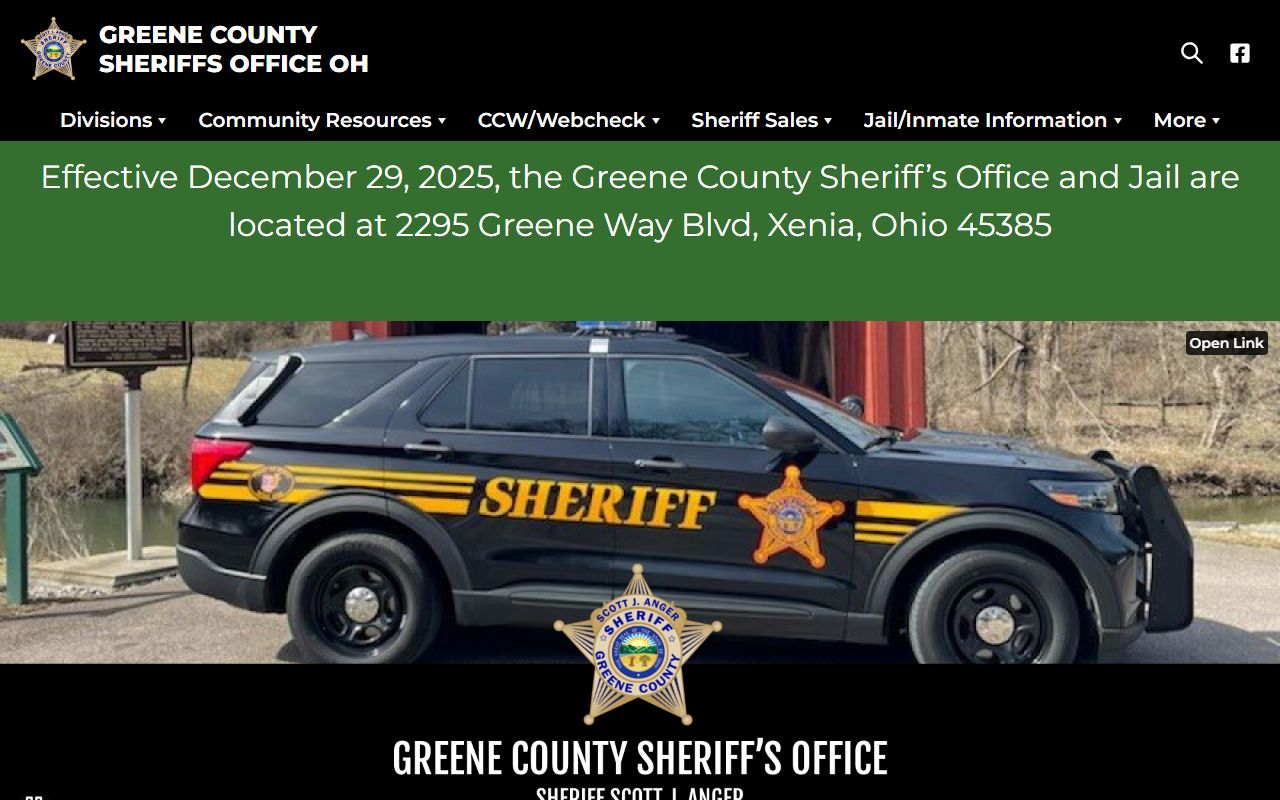 Greene County 24 hour booking sheriff portal
