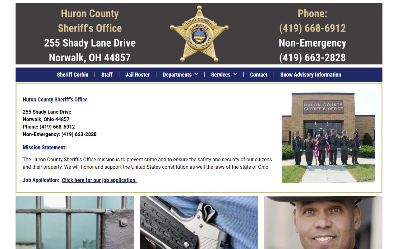 Huron County 24 hour booking sheriff portal