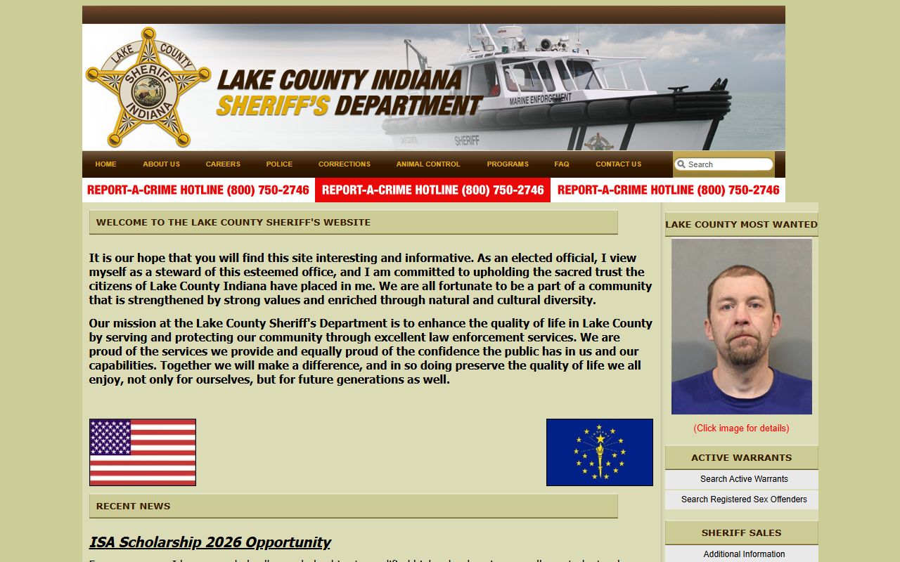 Lake County 24 hour booking sheriff website