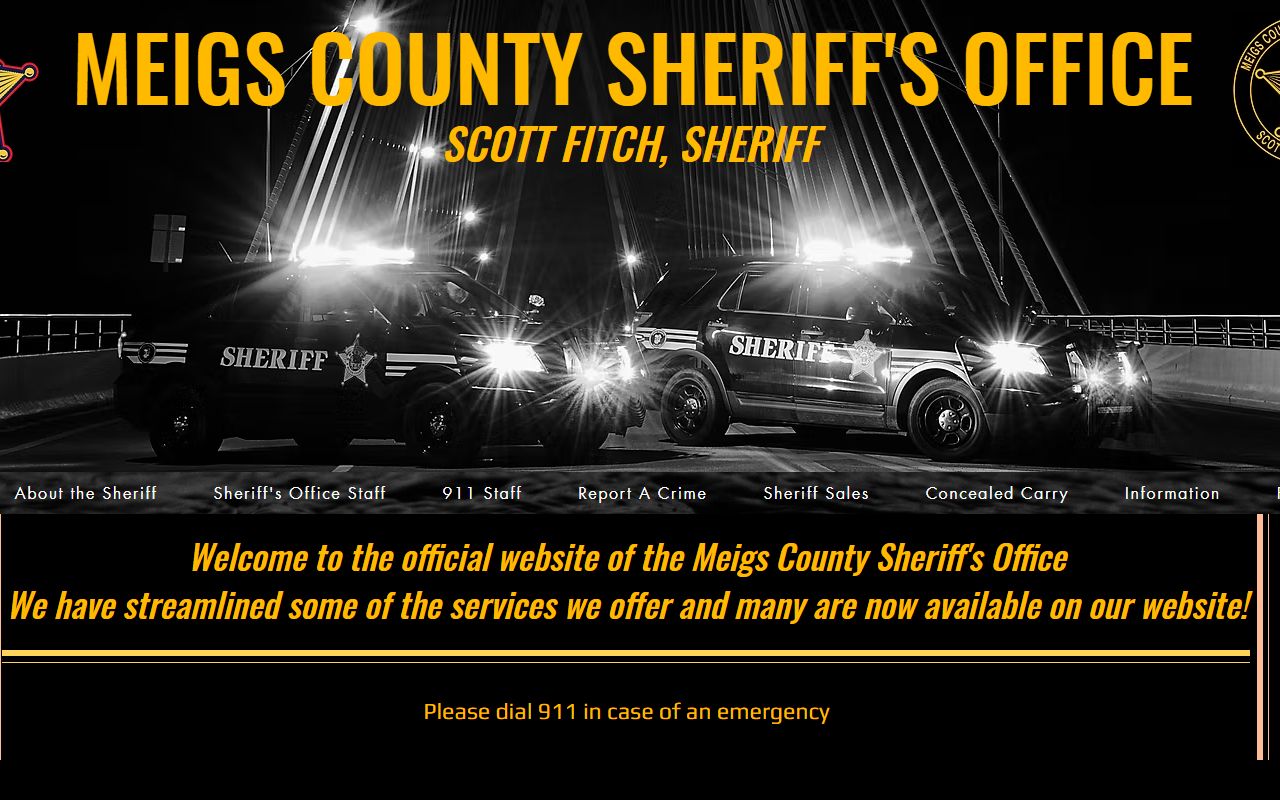 Meigs County Sheriff portal for 24 hour booking lookup