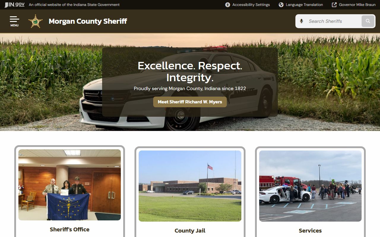 Morgan County Sheriff website for 24 hour booking records