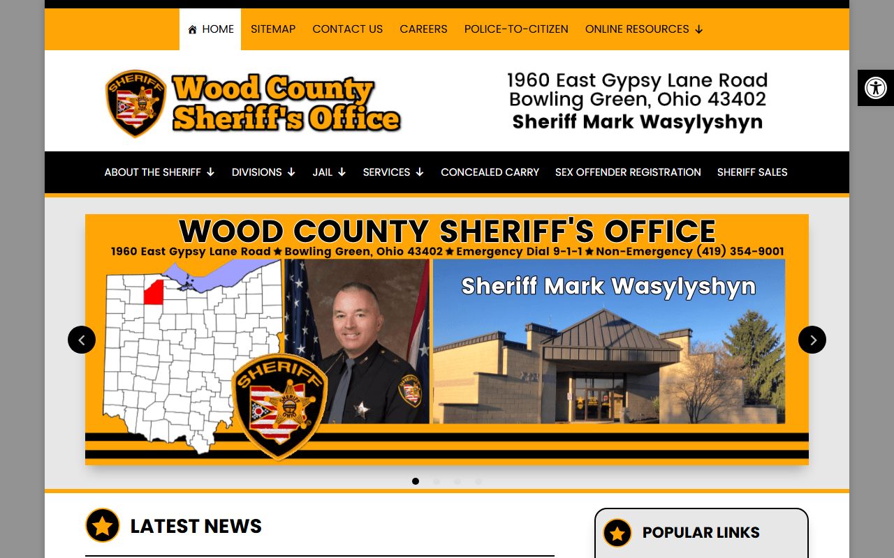 Wood County 24 hour booking sheriff portal